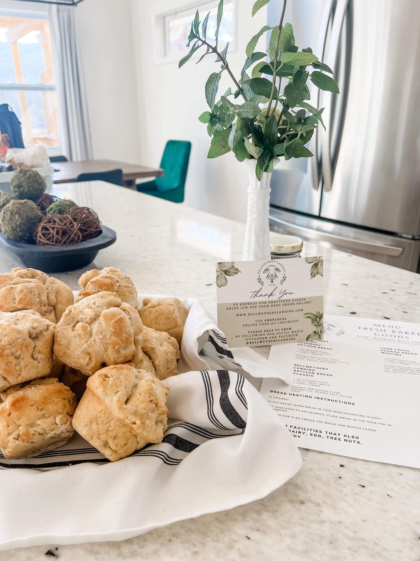 Bellwethers Signature Artisan Mini Bread Muffins Order of 12