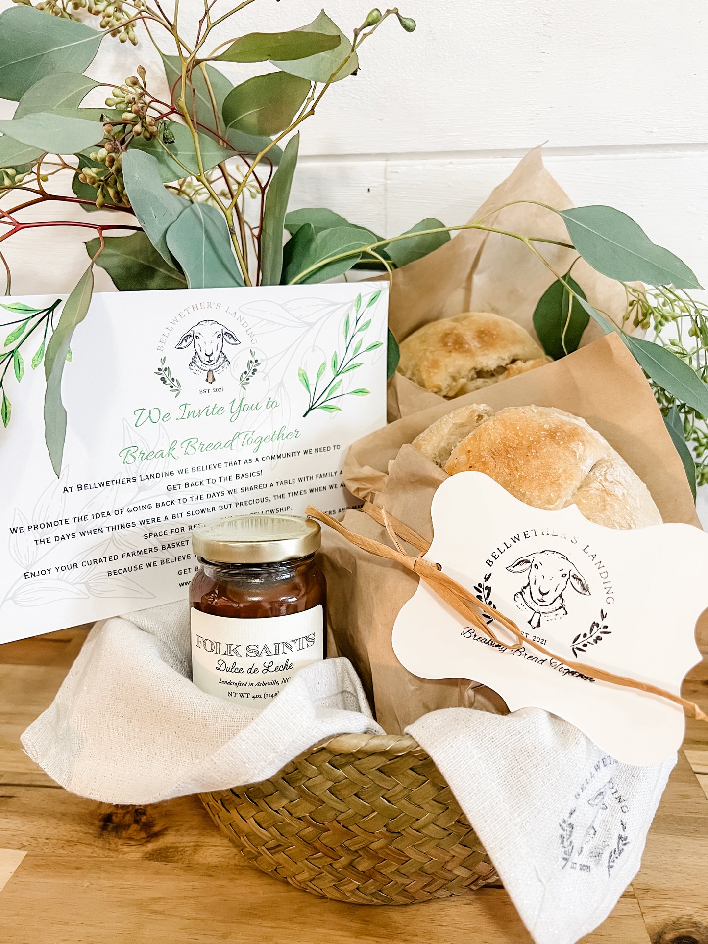 Break Bread Together Gift Basket SMALL