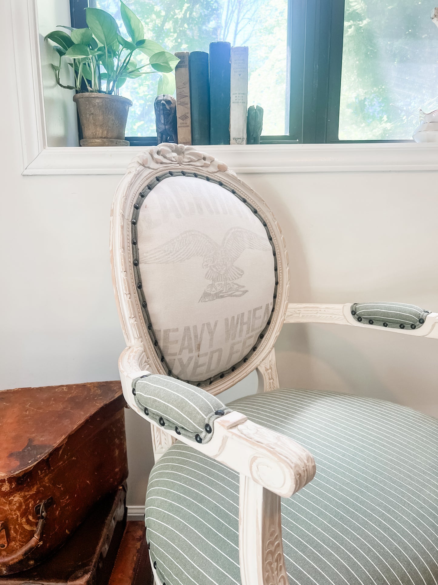 Farmhouse Designer Flour Sack Chair