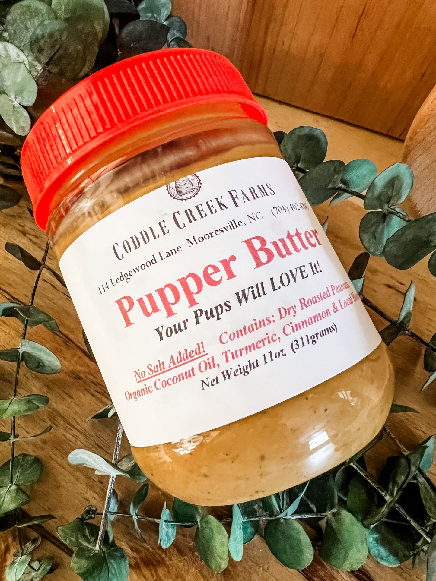 Coddle Creek Farms PUPPER BUTTER Peanut Butter Nut Butter